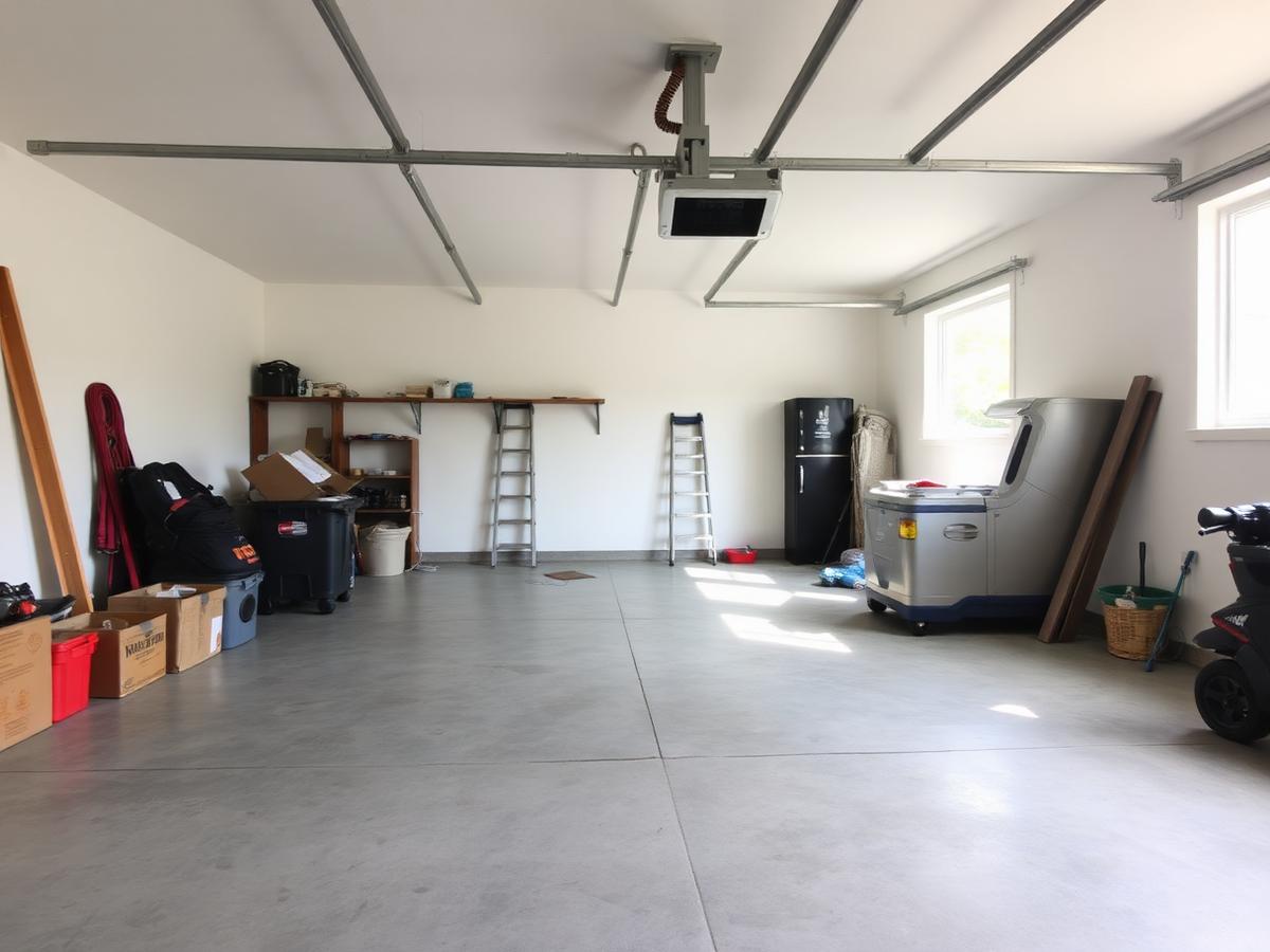 residential garage after Happy Haulers junk removal